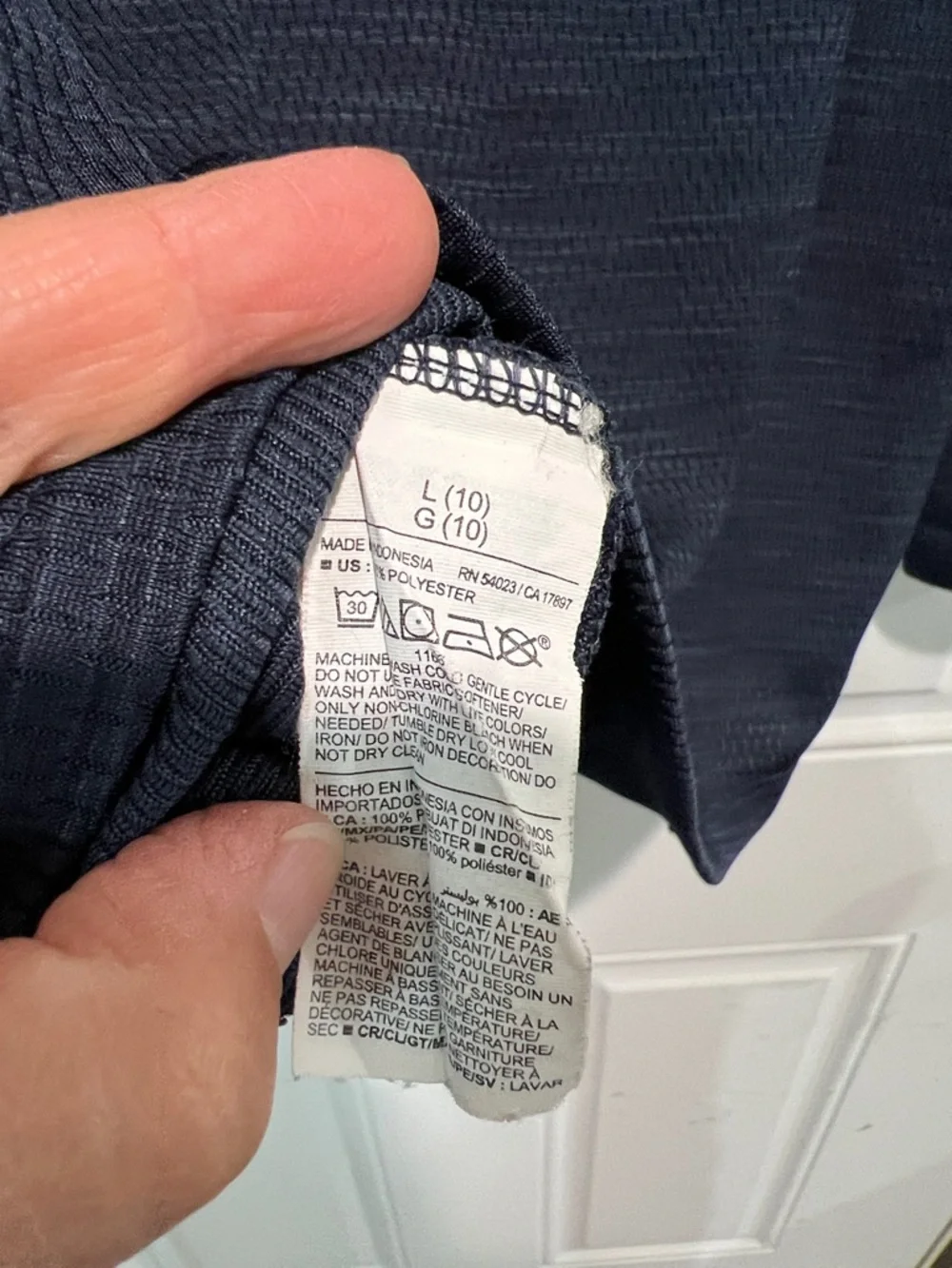 Old Navy Dark Navy Hooded Long-Sleeve Top